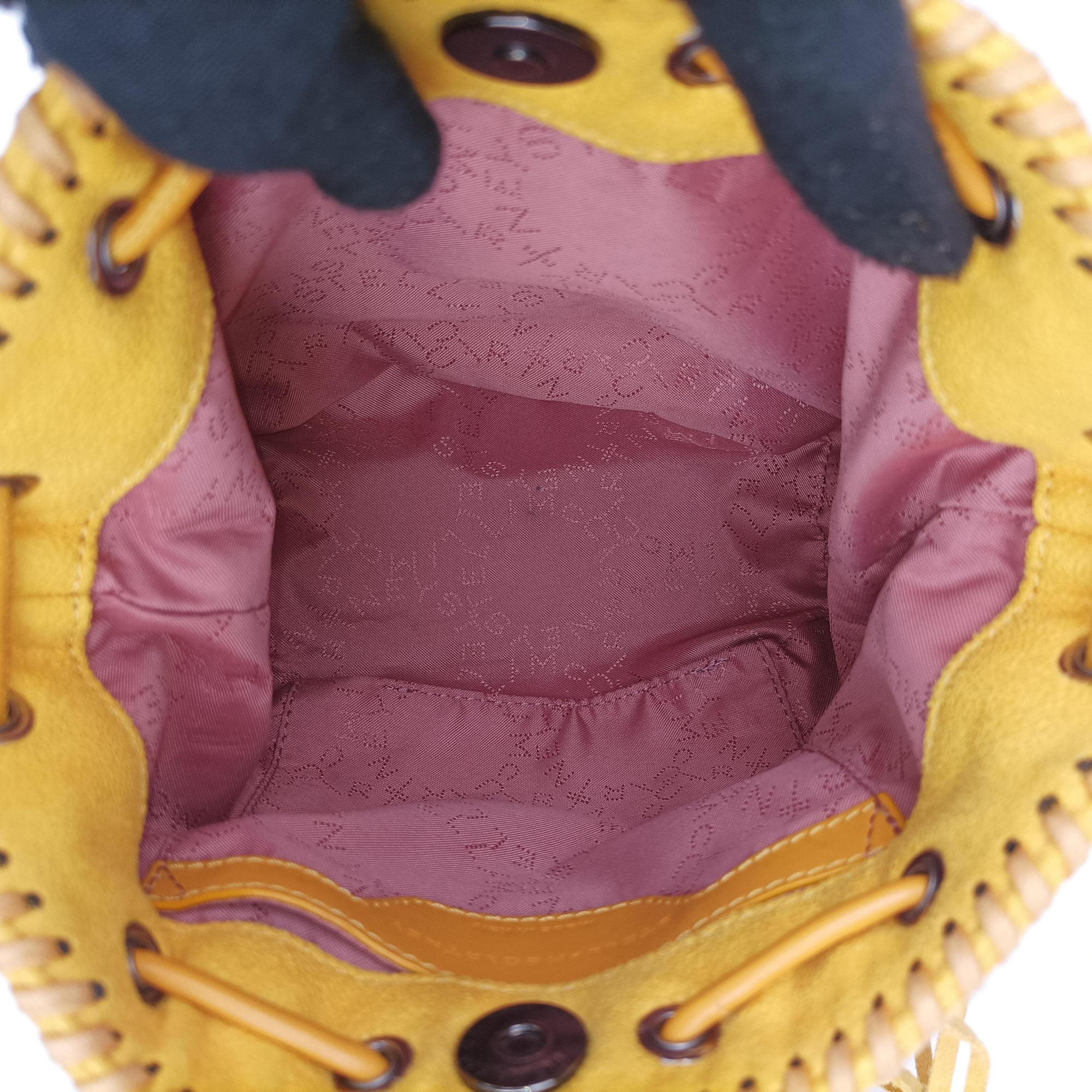Falabella Yellow Suede × Leather 410875 W9645 SP16 512064 10ファラベラ イエロー スエード×レザー 410875 W9645 SP16 512064 10