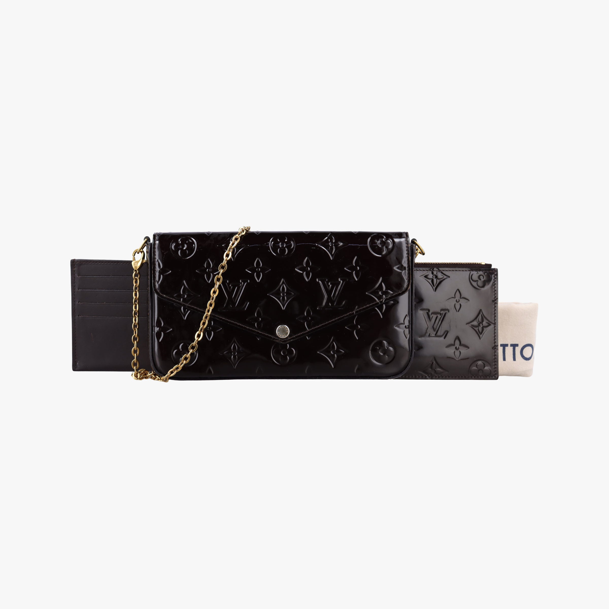 Pochette Felice Amarante Vernis M61267 TJ2199ポシェットフェリシー アマラント ヴェルニ M61267 TJ2199