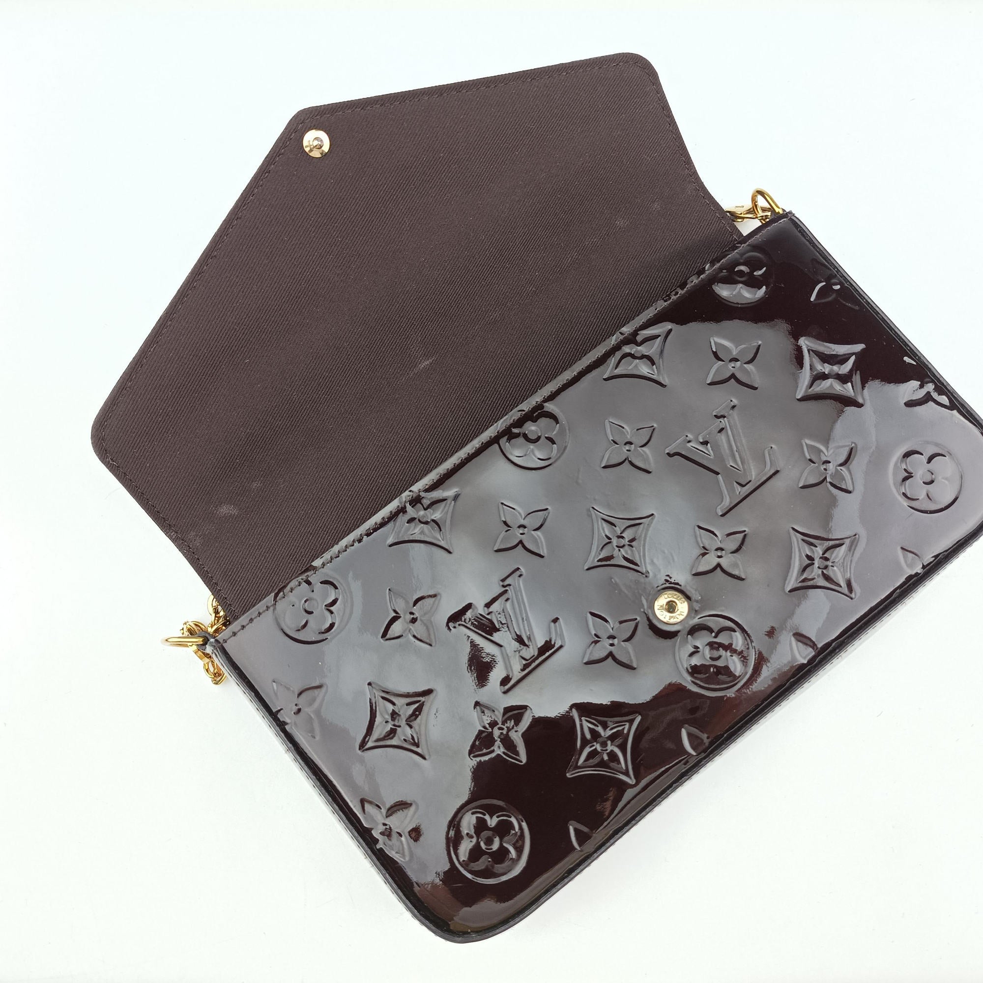 Pochette Felice Amarante Vernis M61267 TJ2199ポシェットフェリシー アマラント ヴェルニ M61267 TJ2199