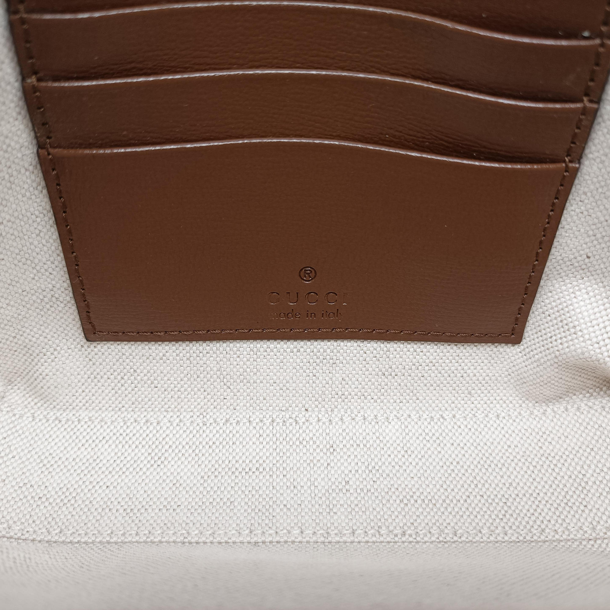 Interlocking G Messenger Beige × Brown PVC coated canvas× Leather 723306 D039085555インターロッキングG ベージュ × ブラウン PVCコーティングキャンバス× レザー 723306 D039085555