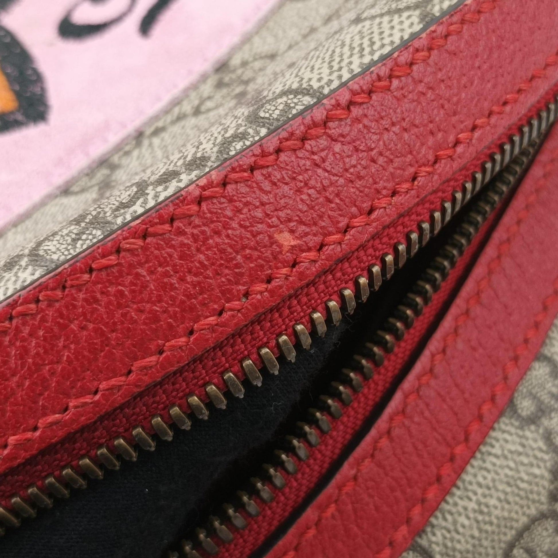 GG Supreme Bosco dog print Multicolour PVC coated canvas 495621 F023826913GGスプリームボスコ 犬プリント マルチカラー PVCコーティングキャンバス 495621 F023826913