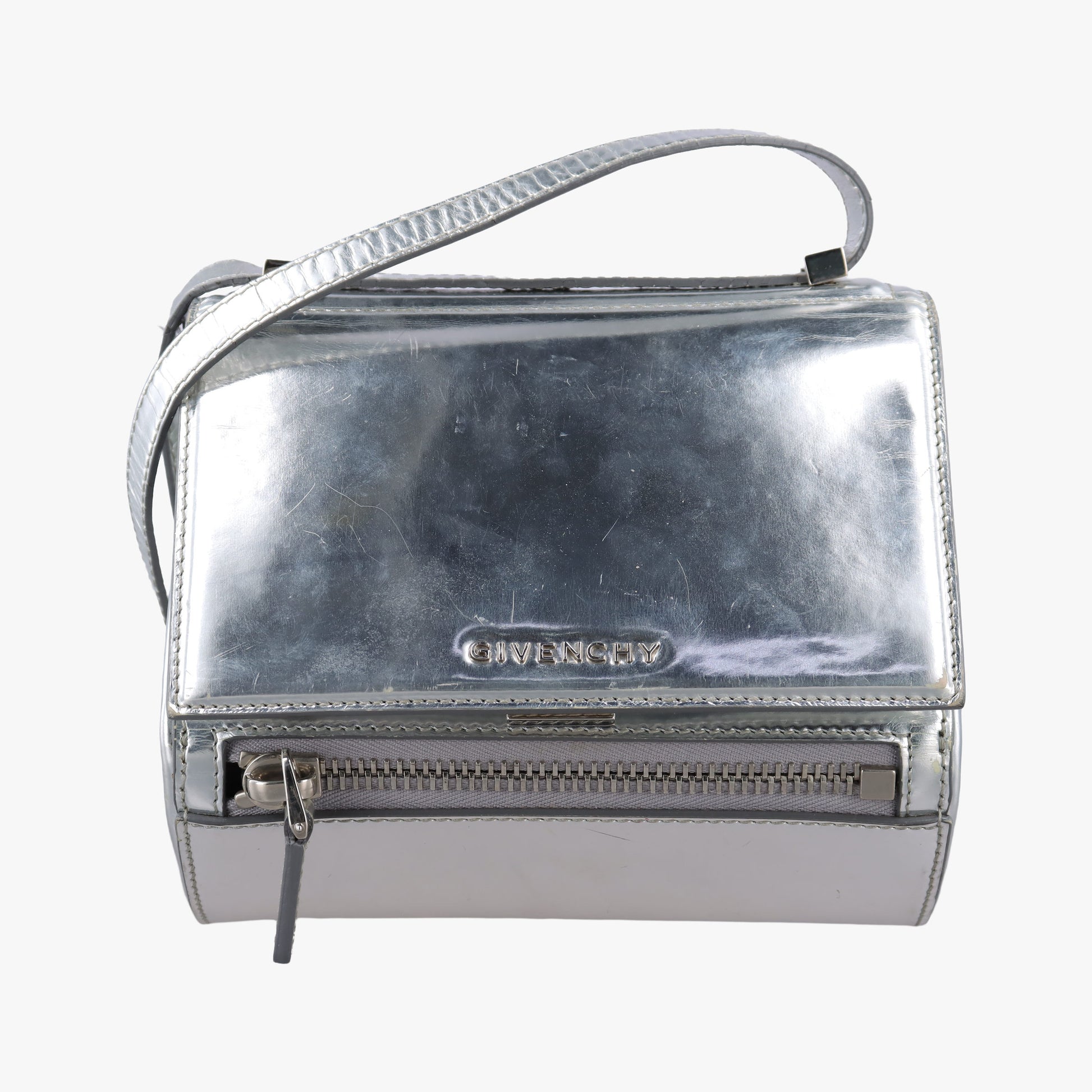 Pandora Box Silver Patent Leather TE0134パンドラ ボックス シルバー パテント TE0134