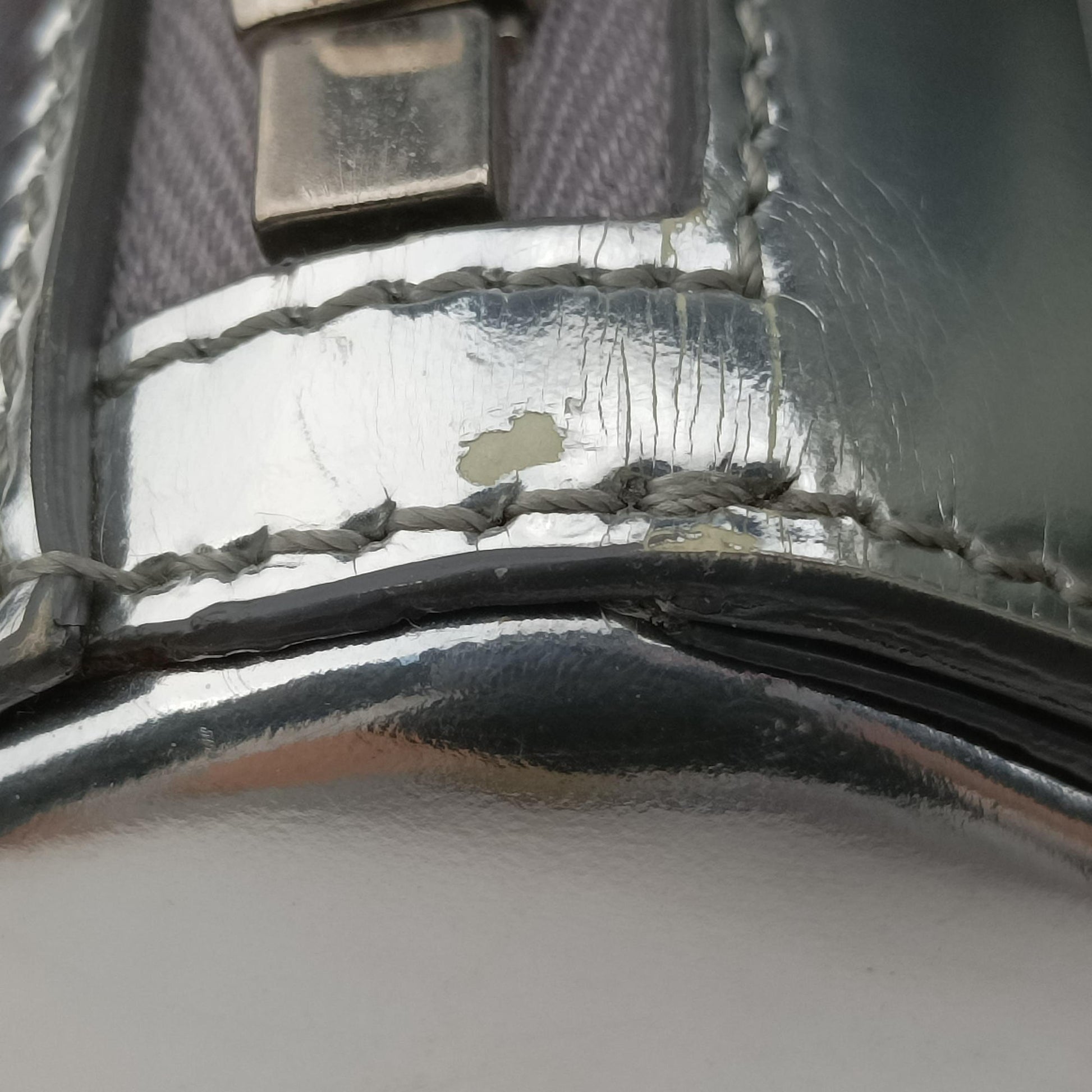 Pandora Box Silver Patent Leather TE0134パンドラ ボックス シルバー パテント TE0134