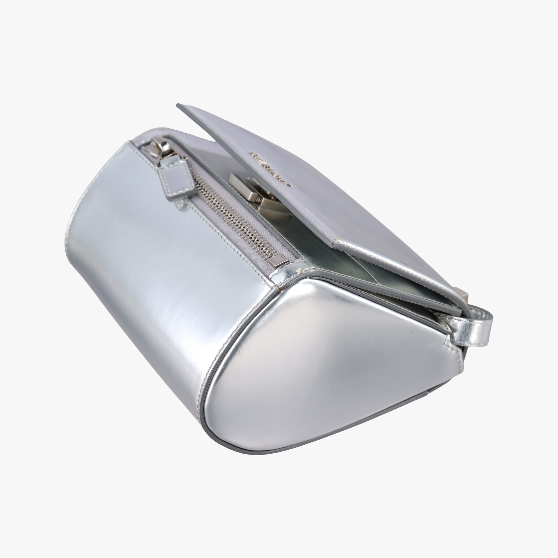 Pandora Box Silver Patent Leather TE0134パンドラ ボックス シルバー パテント TE0134