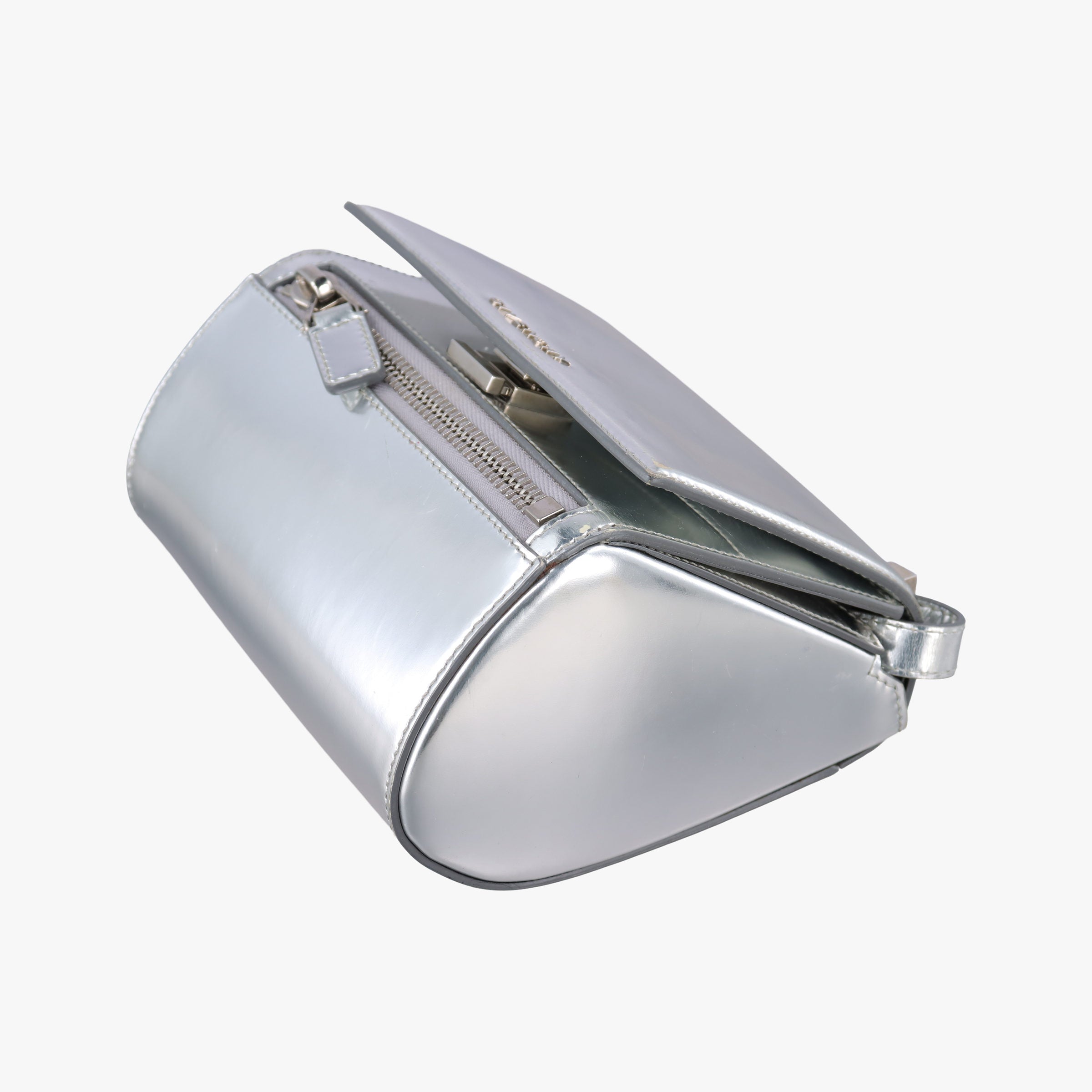 Pandora Box Silver Patent Leather TE0134パンドラ ボックス シルバー パテント TE0134