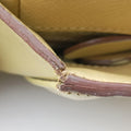 Tote bag YellowxWhite Saffiano leather 7/R 164トートバッグ イエローxホワイト サフィアーノレザー 7/R 164