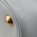 Tote bag YellowxWhite Saffiano leather 7/R 164トートバッグ イエローxホワイト サフィアーノレザー 7/R 164