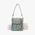 FAYE mini Blue Leather × Suede 08 17 75 65フェイ ミニ ブルー レザー × スエード 08 17 75 65