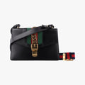 Sylvie Black×green×red Leather 421882 F020615198シルヴィ ブラック×グリーン×レッド レザー 421882 F020615198