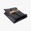 Sylvie Black×green×red Leather 421882 F020615198シルヴィ ブラック×グリーン×レッド レザー 421882 F020615198