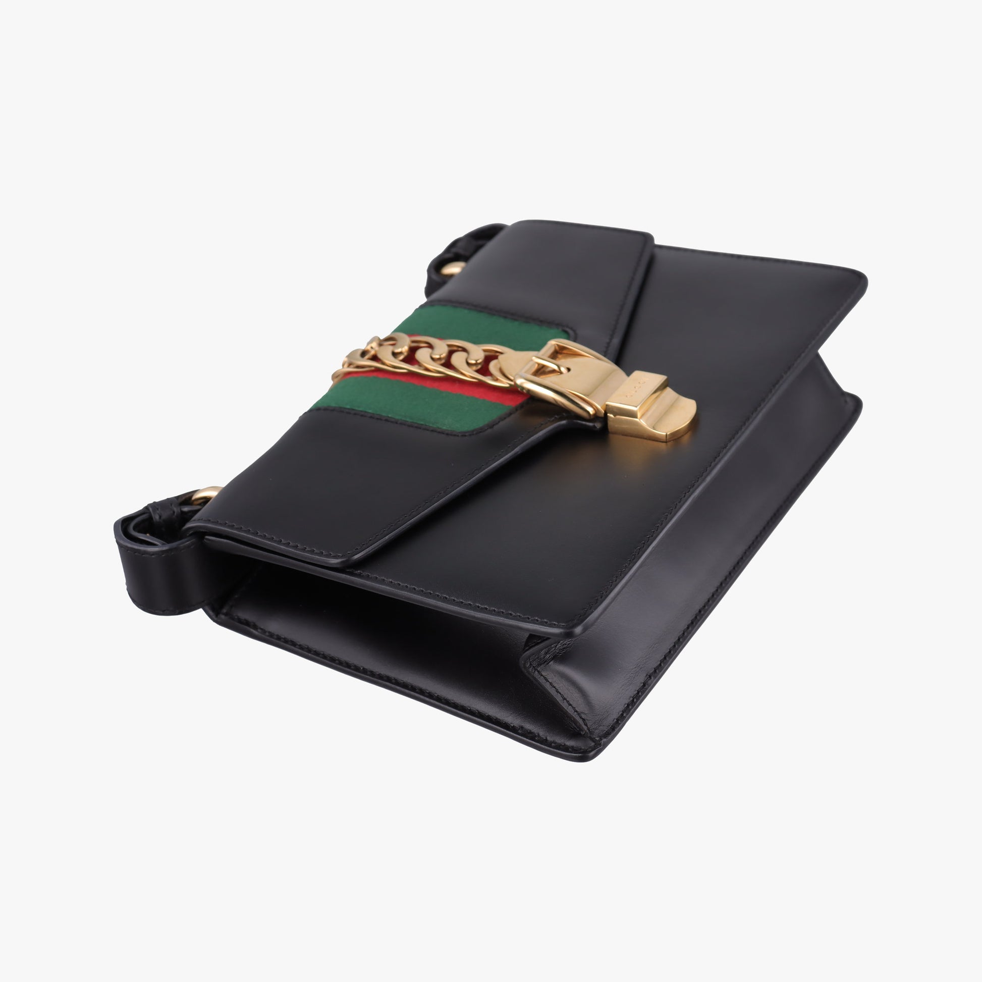 Sylvie Black×green×red Leather 421882 F020615198シルヴィ ブラック×グリーン×レッド レザー 421882 F020615198