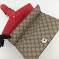 Dionysus beige×red PVC coated canvas × suede 400249 F027367643ディオニュソス ベージュ×レッド PVCコーティングキャンバス × スエード 400249 F027367643