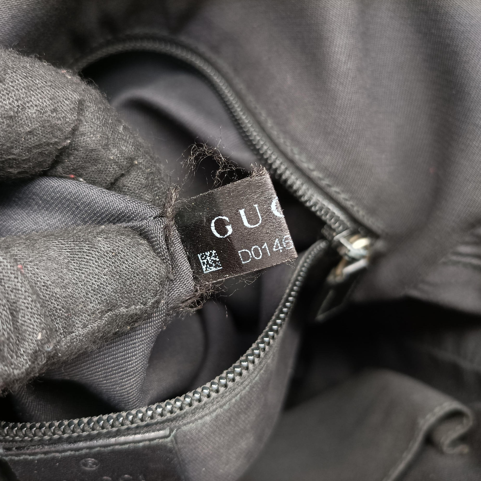 GG Imprime Messenger Black Leather 201448 D014656099GGインプリメ メッセンジャー ブラック レザー 201448 D014656099