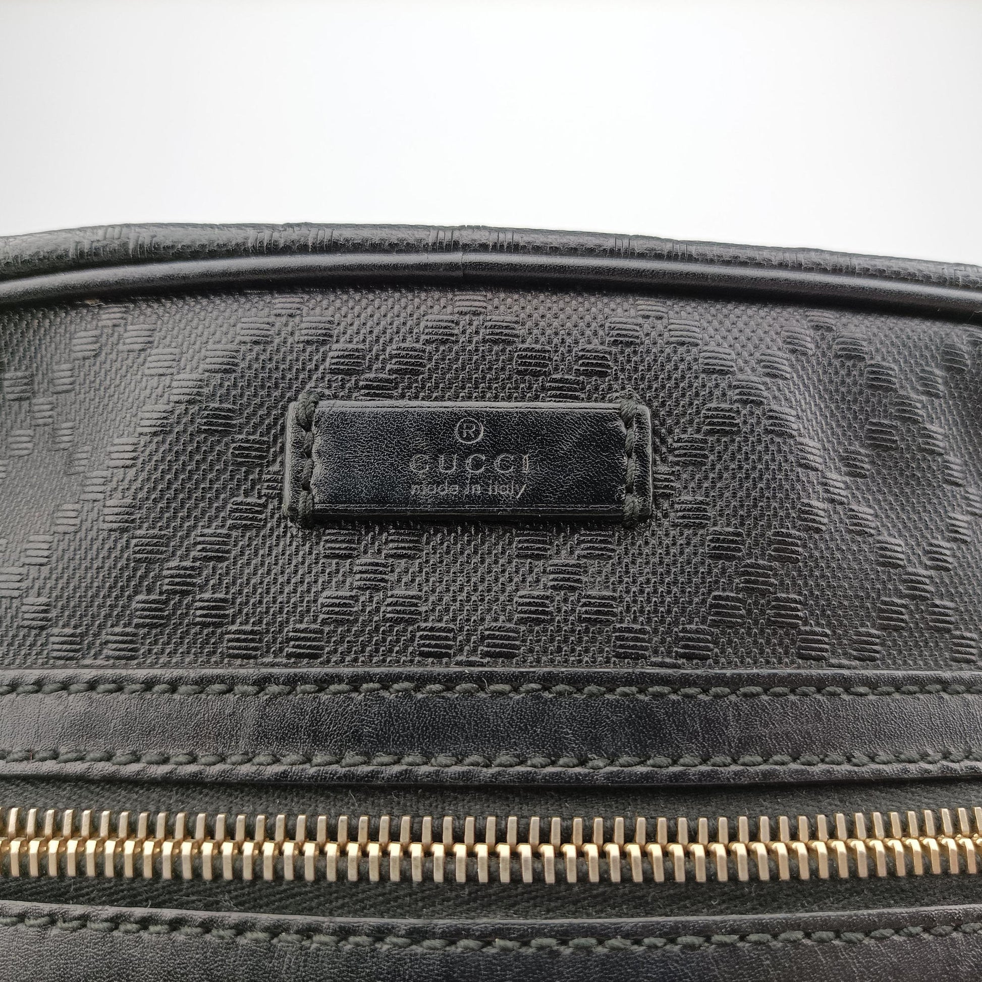 GG Imprime Messenger Black Leather 201448 D014656099GGインプリメ メッセンジャー ブラック レザー 201448 D014656099
