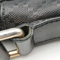 GG Imprime Messenger Black Leather 201448 D014656099GGインプリメ メッセンジャー ブラック レザー 201448 D014656099