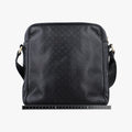 GG Imprime Messenger Black Leather 201448 D014656099GGインプリメ メッセンジャー ブラック レザー 201448 D014656099