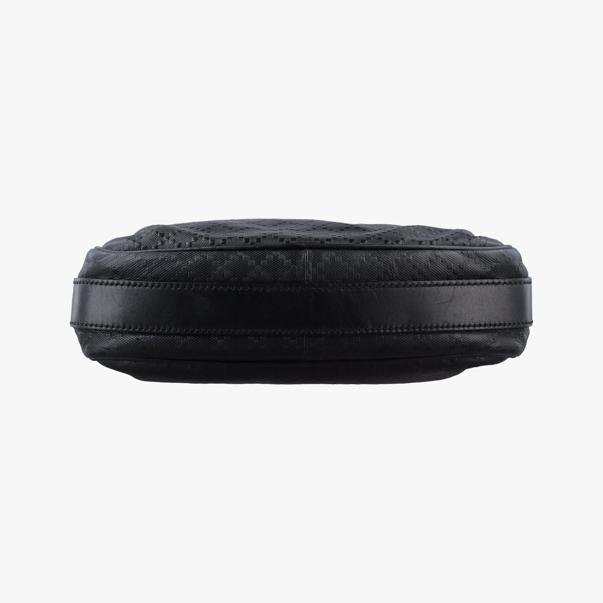 GG Imprime Messenger Black Leather 201448 D014656099GGインプリメ メッセンジャー ブラック レザー 201448 D014656099