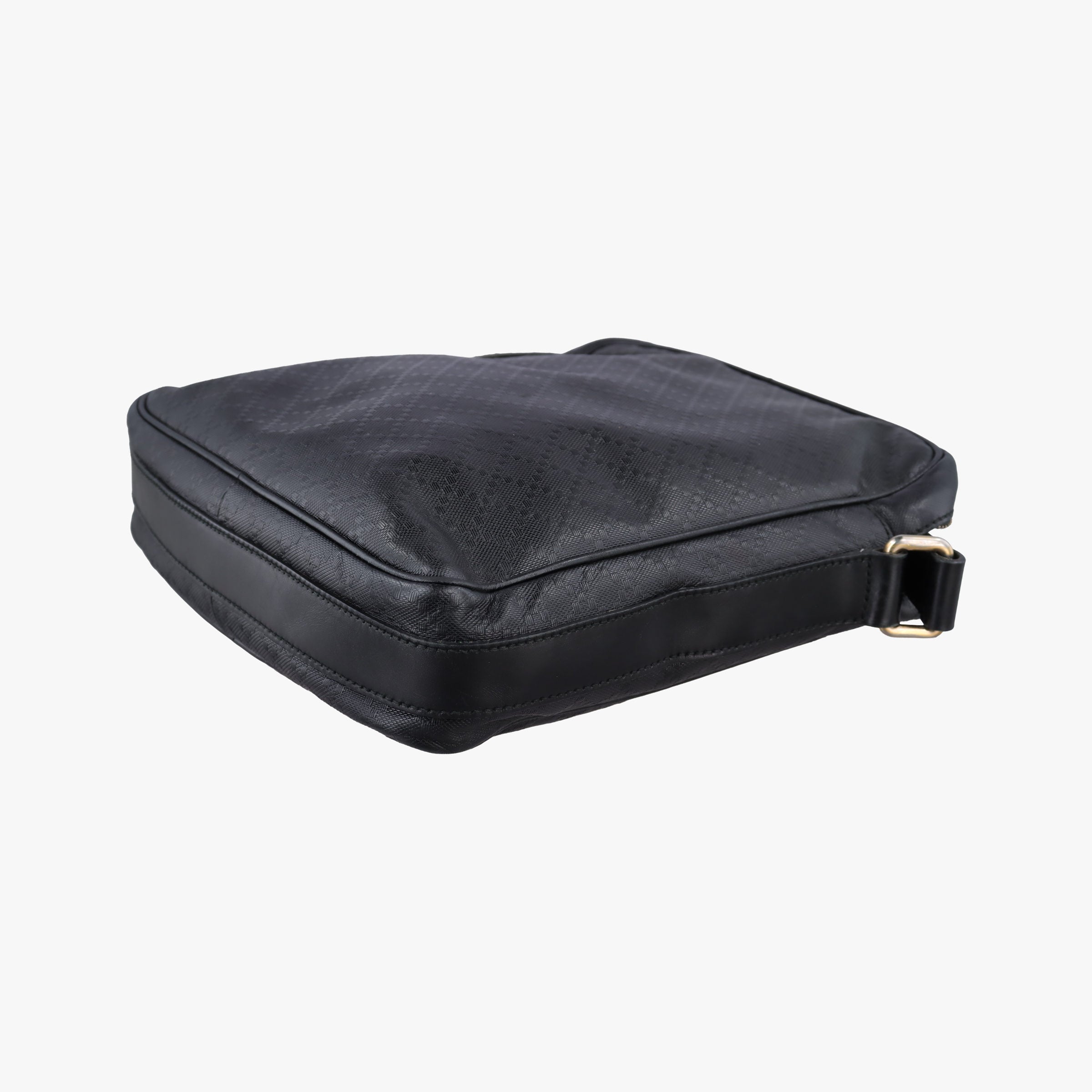 GG Imprime Messenger Black Leather 201448 D014656099GGインプリメ メッセンジャー ブラック レザー 201448 D014656099