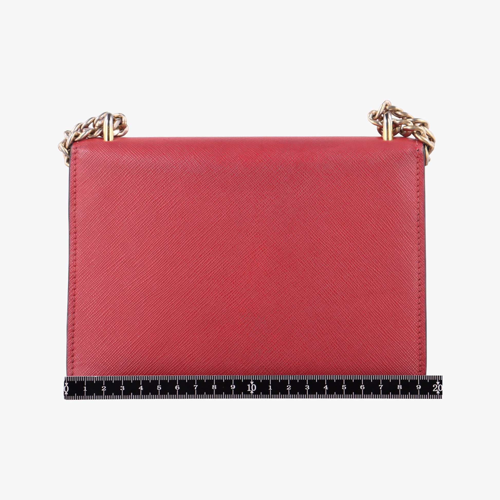Triangle Logo Red SAFFIANO Leather 1BD200 25 Hトライアングルロゴ レッド サフィアーノレザー 1BD200 25 H