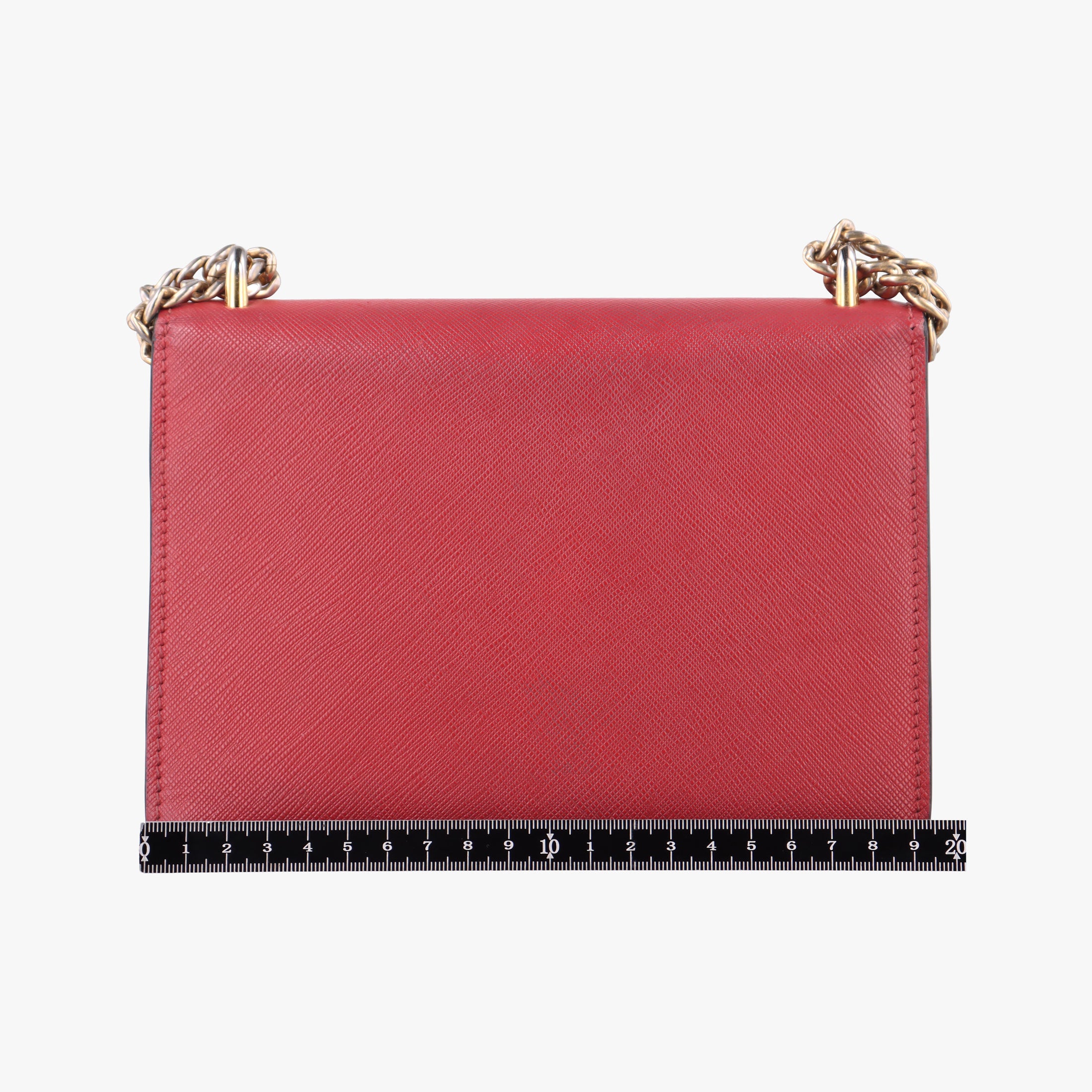 Triangle Logo Red SAFFIANO Leather 1BD200 25 Hトライアングルロゴ レッド サフィアーノレザー 1BD200 25 H