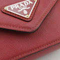 Triangle Logo Red SAFFIANO Leather 1BD200 25 Hトライアングルロゴ レッド サフィアーノレザー 1BD200 25 H