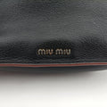 Pre-owned Miu Miu Miu Lady Black Leather  shoulderbag | stylenewstar