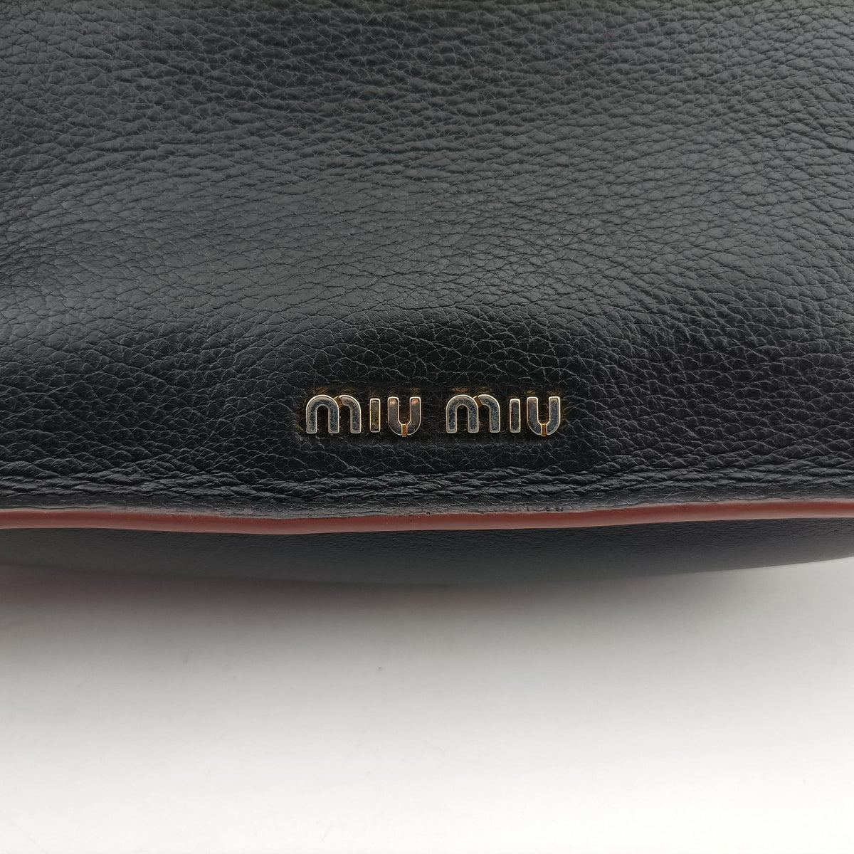 Pre-owned Miu Miu Miu Lady Black Leather  shoulderbag | stylenewstar