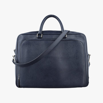Triangle Logo Plate Navy Saffiano Leather D 7三角 ロゴ プレート ネイビー サフィアーノレザー D 7