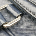 Triangle Logo Plate Navy Saffiano Leather D 7三角 ロゴ プレート ネイビー サフィアーノレザー D 7