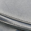 Triangle Logo Plate Navy Saffiano Leather D 7三角 ロゴ プレート ネイビー サフィアーノレザー D 7