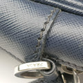 Triangle Logo Plate Navy Saffiano Leather D 7三角 ロゴ プレート ネイビー サフィアーノレザー D 7