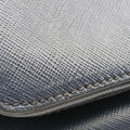 Triangle Logo Plate Navy Saffiano Leather D 7三角 ロゴ プレート ネイビー サフィアーノレザー D 7