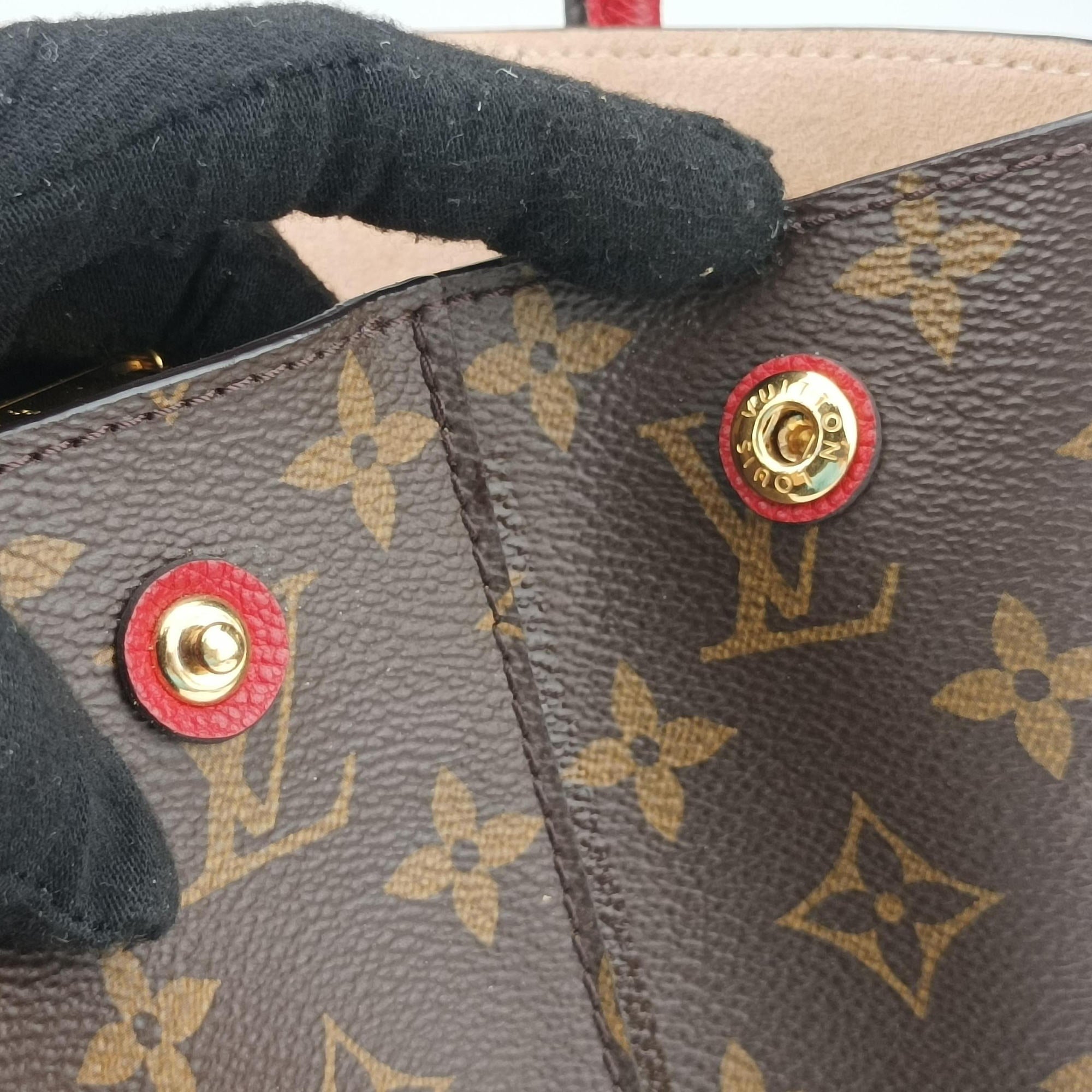 FLANDRIN Brown×CERISE Monogram Canvas×calf leather M41596 FL3156フランドリン モノグラム/ブラウン×スリーズ モノグラムキャンバス×カーフレザー M41596 FL3156