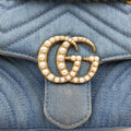 GG Marmont Blue Denim 446744 C023412281GGマーモント ブルー デニム 446744 C023412281