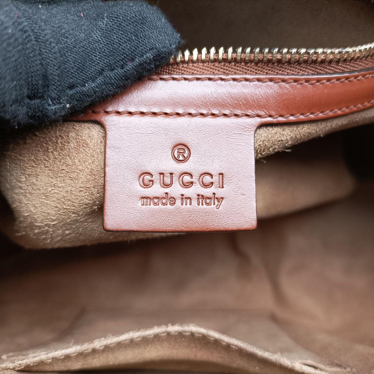 Vintage Gucci GG SUPREME beige×brown PVC coated canvas×Leather 409529 shoulderbag | stylenewstar