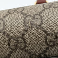 Vintage Gucci GG SUPREME beige×brown PVC coated canvas×Leather 409529 shoulderbag | stylenewstar