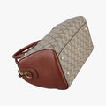 Vintage Gucci GG SUPREME beige×brown PVC coated canvas×Leather 409529 shoulderbag | stylenewstar