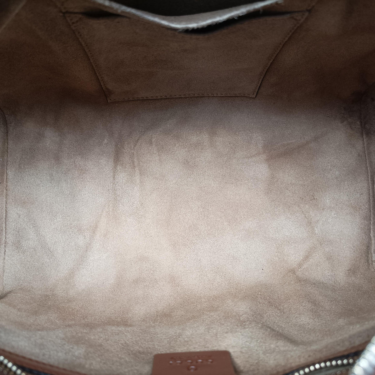 Vintage Gucci GG SUPREME beige×brown PVC coated canvas×Leather 409529 shoulderbag | stylenewstar