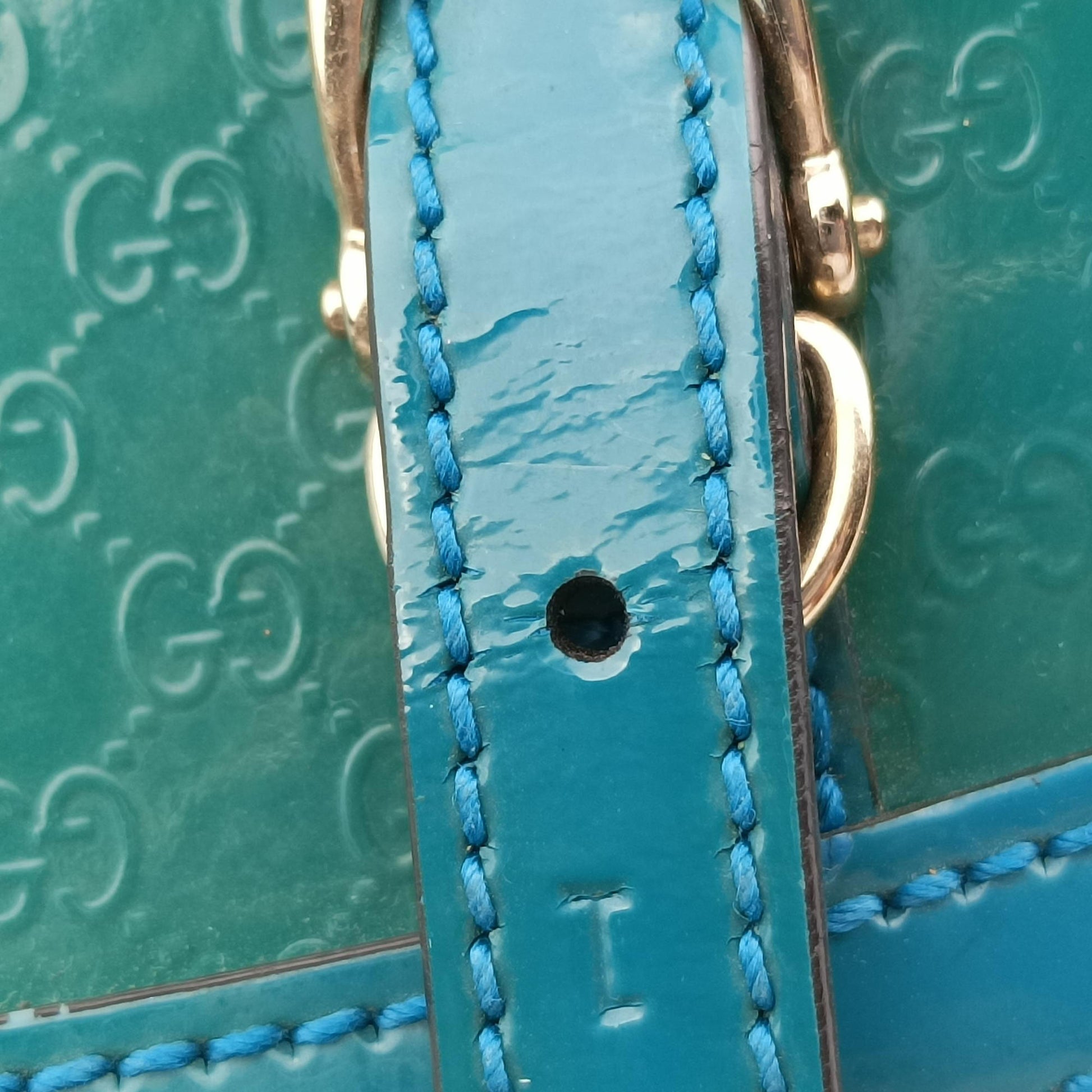 Microguccissima Green Patent Leather 309617 E016345977マイクログッチシマ グリーン パテント 309617 E016345977