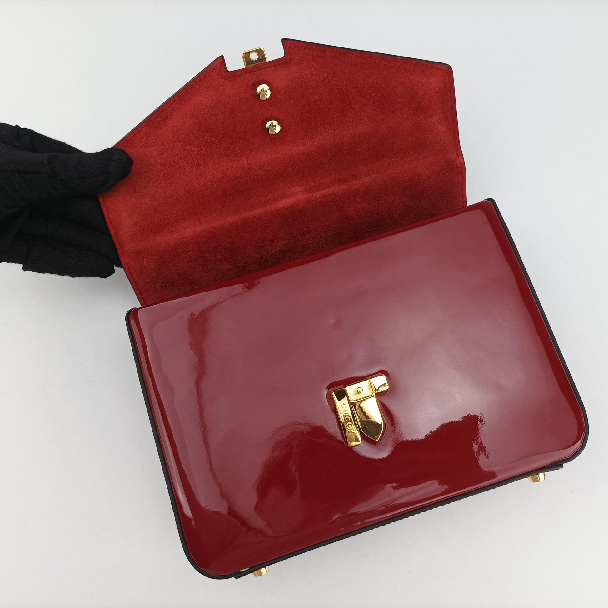 Sylvie 1969 Red Patent Leather 589479 A030736550シルヴィ 1969 レッド パテント 589479 A030736550