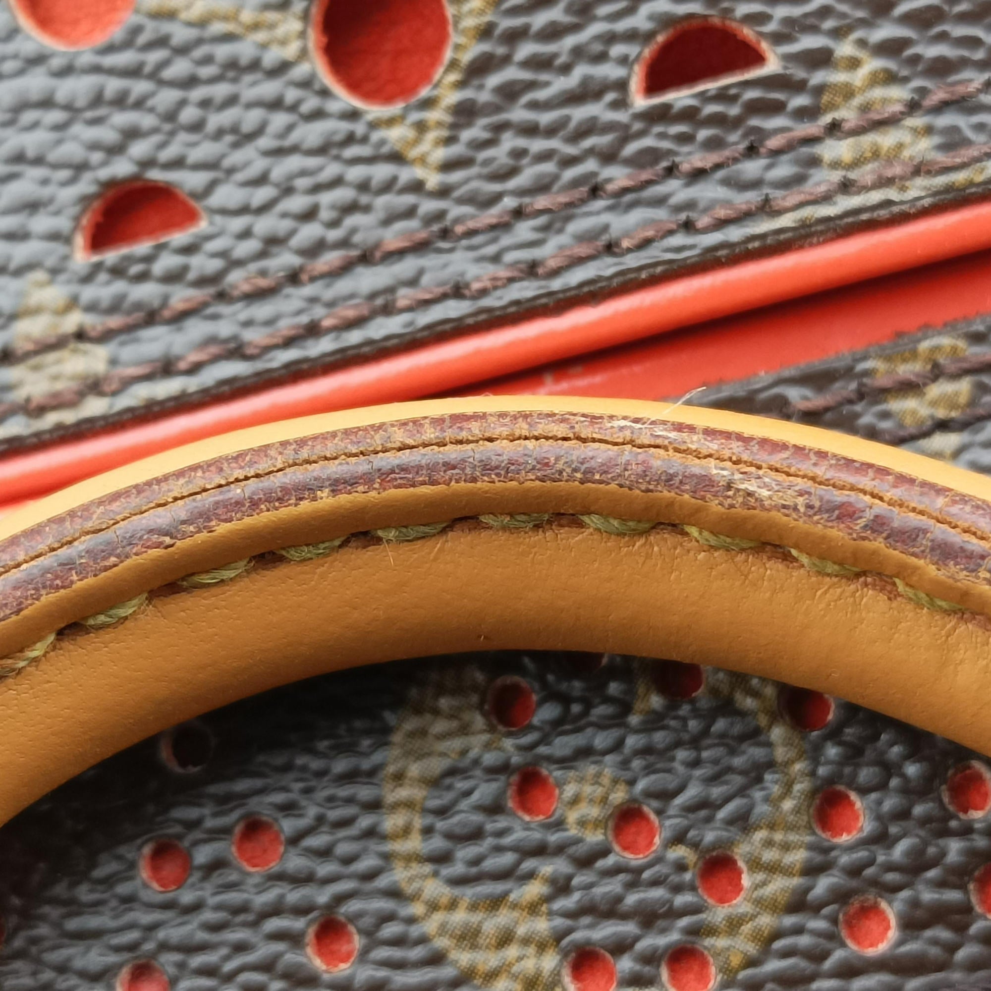 Speedy30 brown×Fuchsia Pink Monogram Perfo M95180 スピーディ30 モノグラム/ブラウン×フューシャピンク モノグラム ペルフォ M95180 