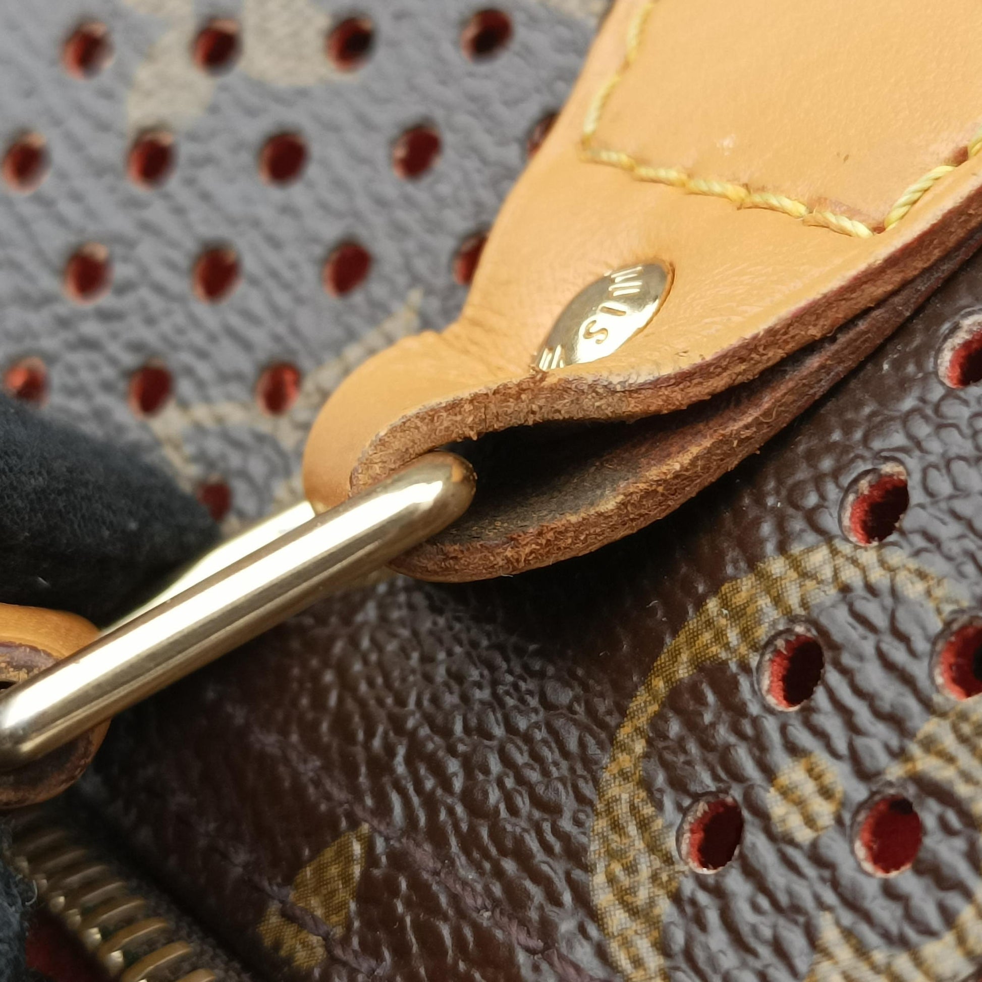 Speedy30 brown×Fuchsia Pink Monogram Perfo M95180 スピーディ30 モノグラム/ブラウン×フューシャピンク モノグラム ペルフォ M95180 