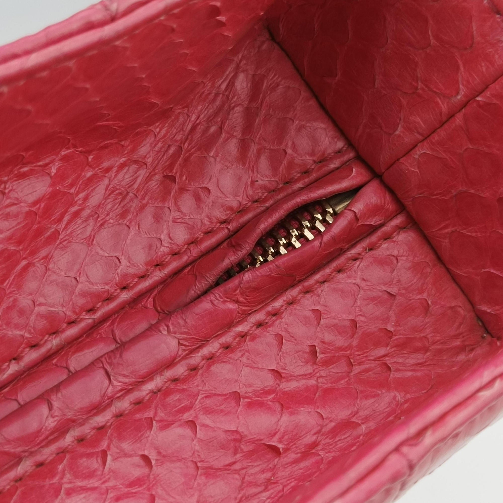 Lady Dior Pink snakeskin 21-MA-1123レディディオール ピンク ヘビ革 21-MA-1123