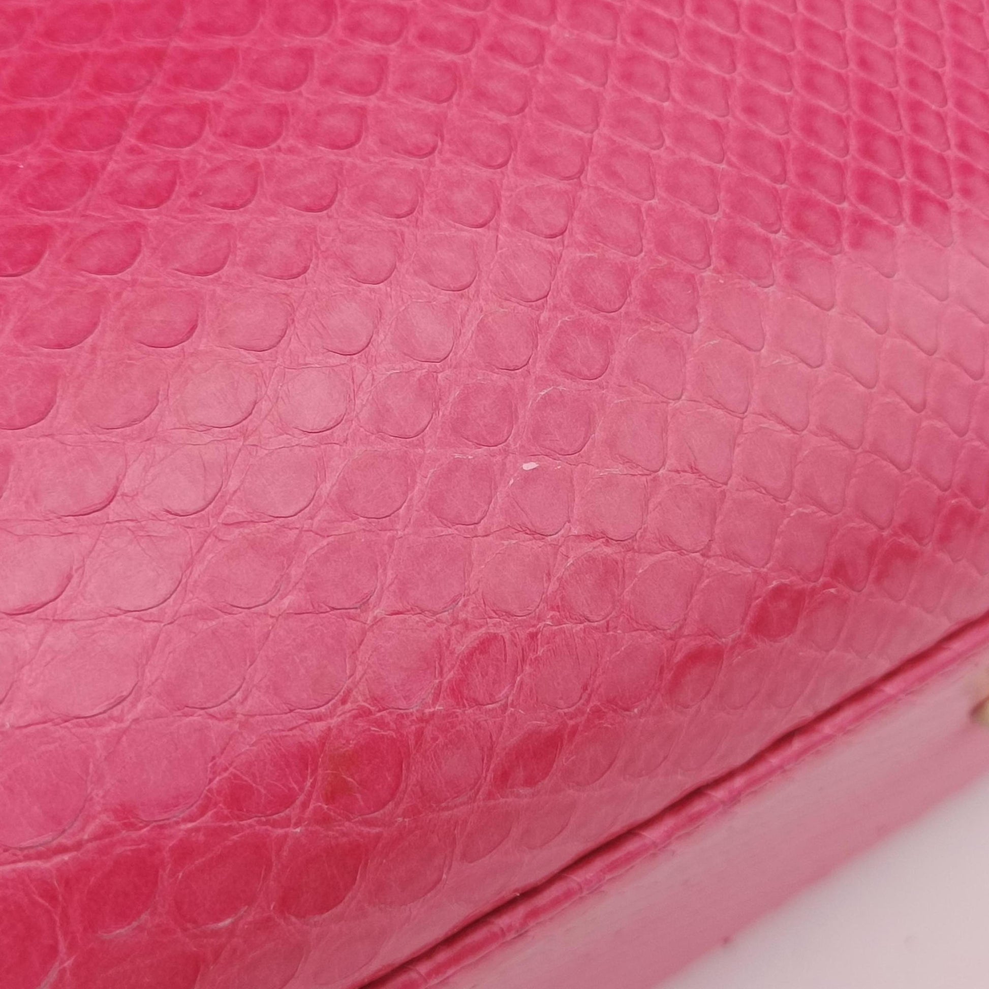 Lady Dior Pink snakeskin 21-MA-1123レディディオール ピンク ヘビ革 21-MA-1123