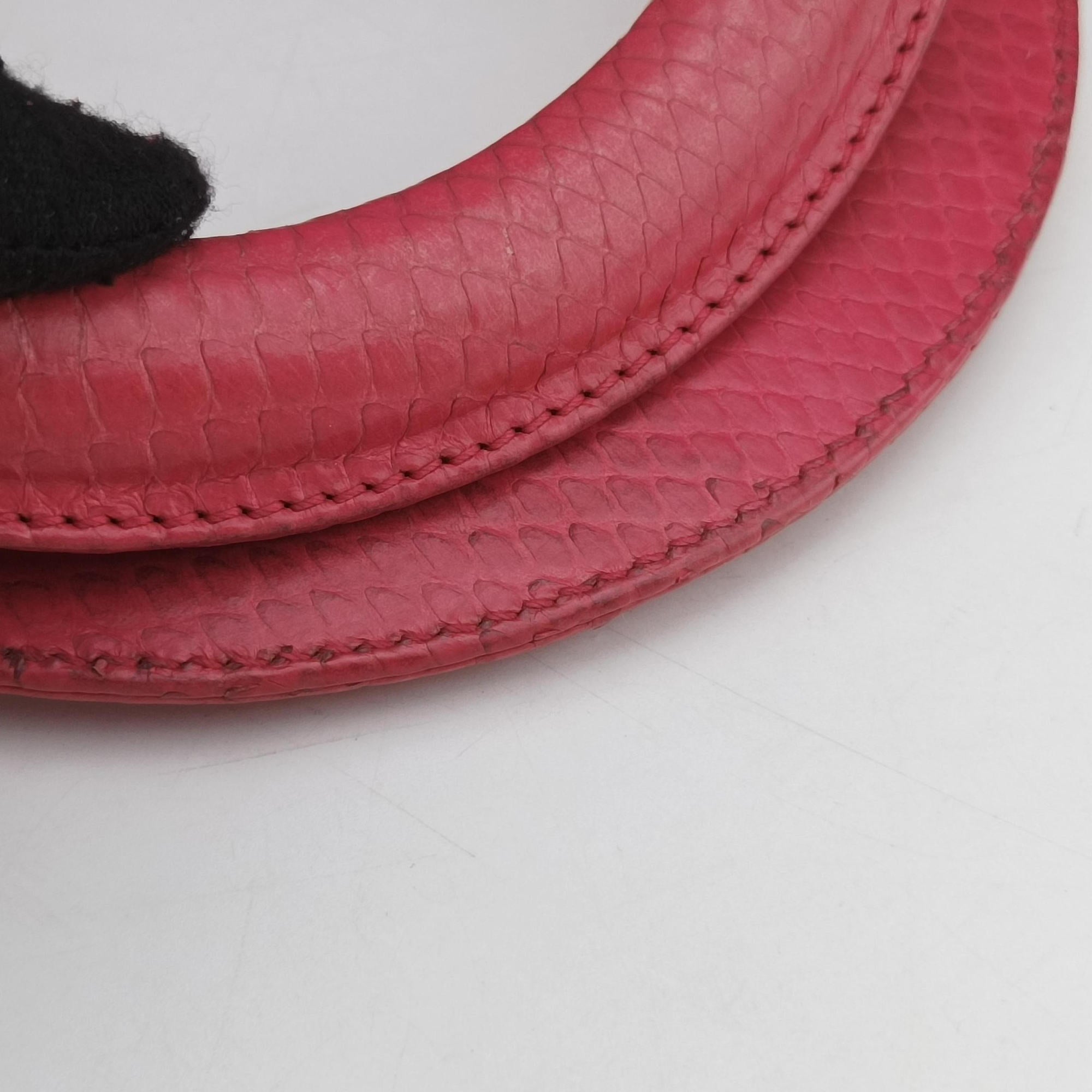 Lady Dior Pink snakeskin 21-MA-1123レディディオール ピンク ヘビ革 21-MA-1123