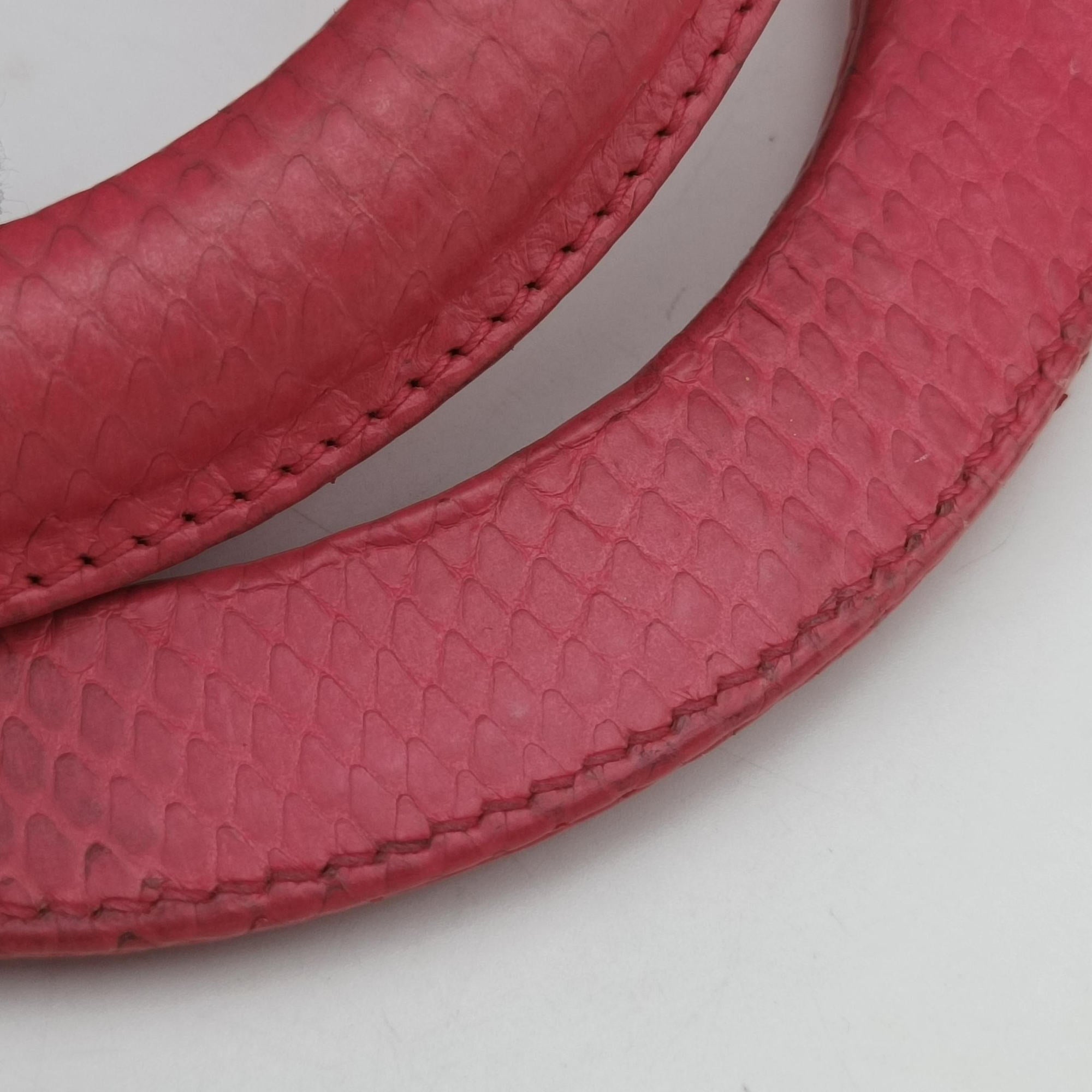 Lady Dior Pink snakeskin 21-MA-1123レディディオール ピンク ヘビ革 21-MA-1123