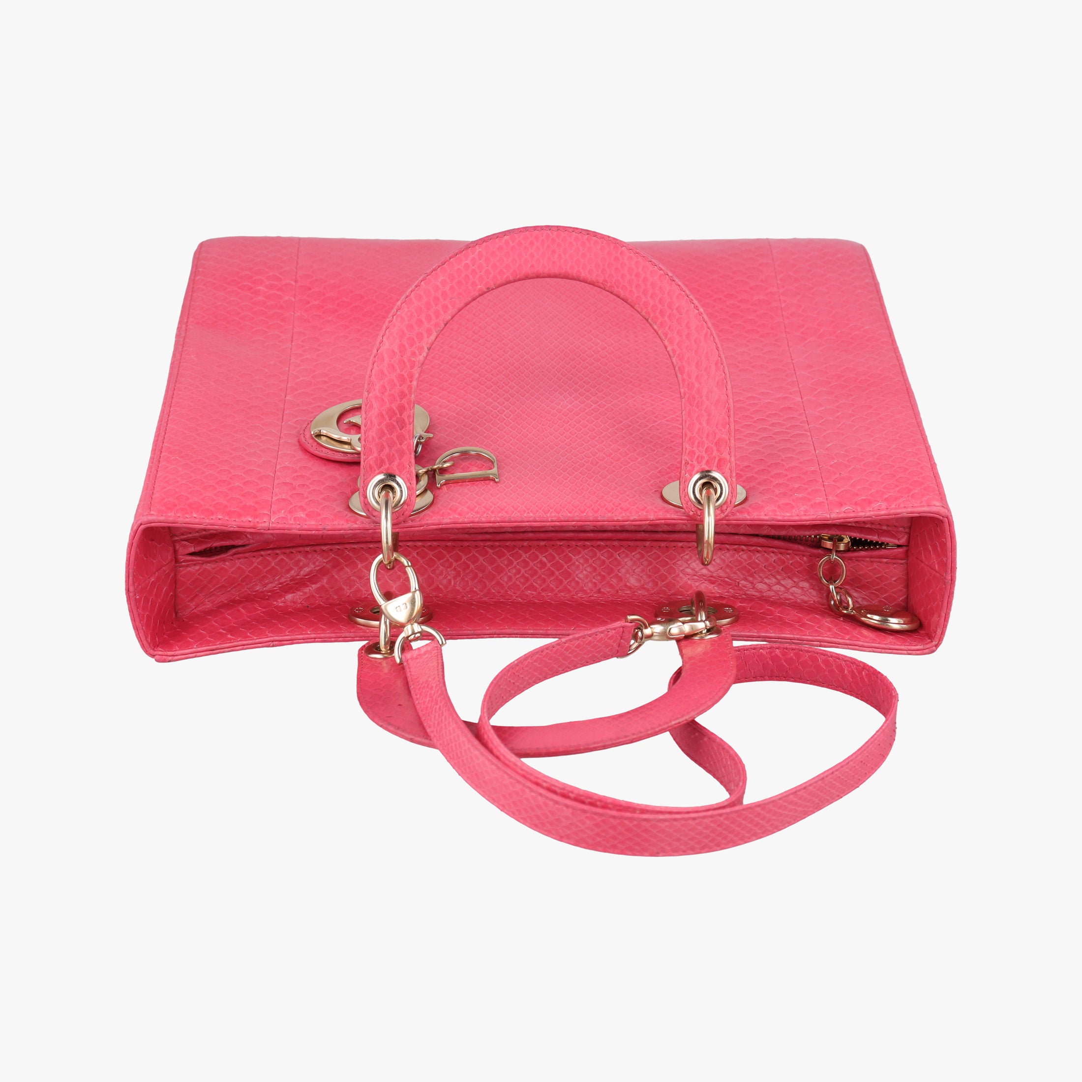 Lady Dior Pink snakeskin 21-MA-1123レディディオール ピンク ヘビ革 21-MA-1123