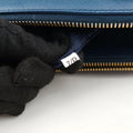 Bi-Color Zip Front Pocket Blue SAFFIANO Leather BN2674 7/Dバイカラー ジップ フロント ポケット ブルー サフィアーノレザー BN2674 7/D