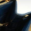 Bi-Color Zip Front Pocket Blue SAFFIANO Leather BN2674 7/Dバイカラー ジップ フロント ポケット ブルー サフィアーノレザー BN2674 7/D