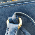 Bi-Color Zip Front Pocket Blue SAFFIANO Leather BN2674 7/Dバイカラー ジップ フロント ポケット ブルー サフィアーノレザー BN2674 7/D